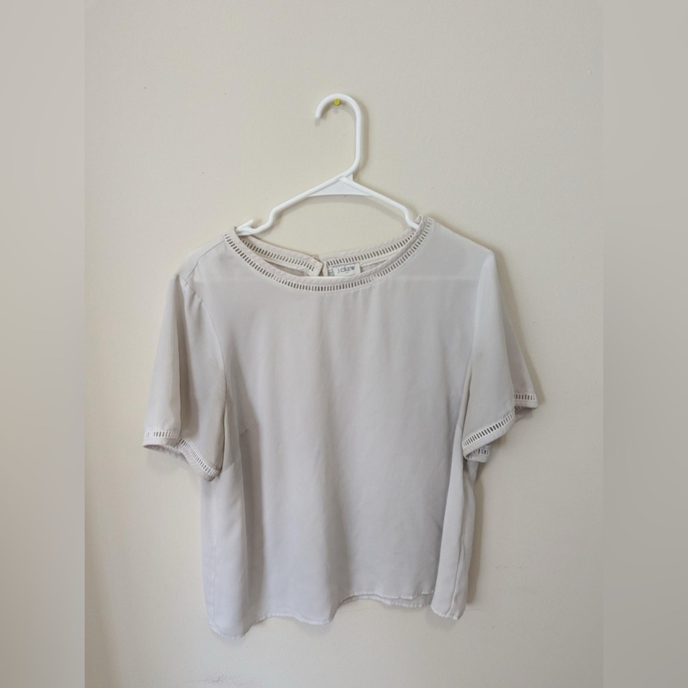 J Crew White Blouse